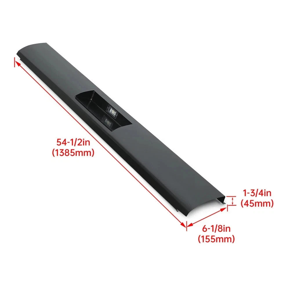 For Toyota Tacoma 1995-2004 Rear Bumper Roll Pan w/LED License Plate Light