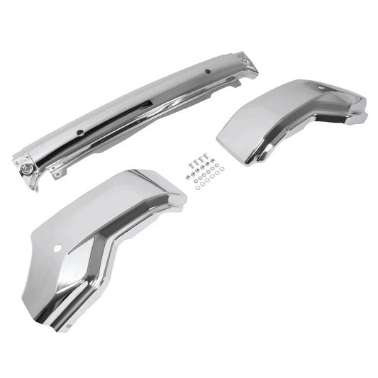 For GMC Sierra 1500 2019-2022 Chrome Front Bumper Face Bar With Park Assist Hole