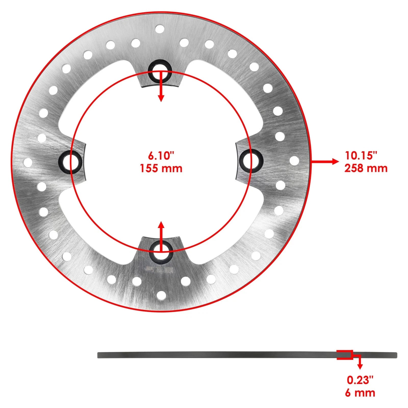 410800712 Front & Rear Brake Disc Rotor For Kawasaki Teryx KRX KRX4 KRF KRT 1000