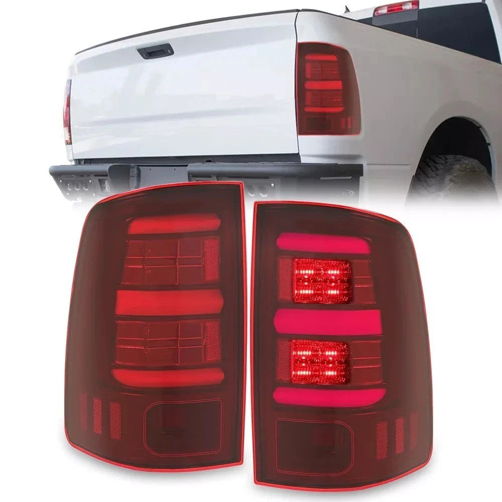For 2009-2018 Dodge Ram 1500 10-18 Ram 2500 3500 Red LED Tail Lights Lamps