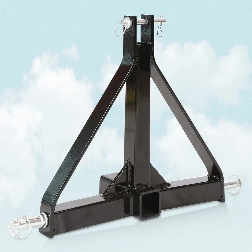 HECASA 3 Point 3 PT Trailer 2" Receiver Hitch Adapter Tow Drawbar CAT 1 Tractor