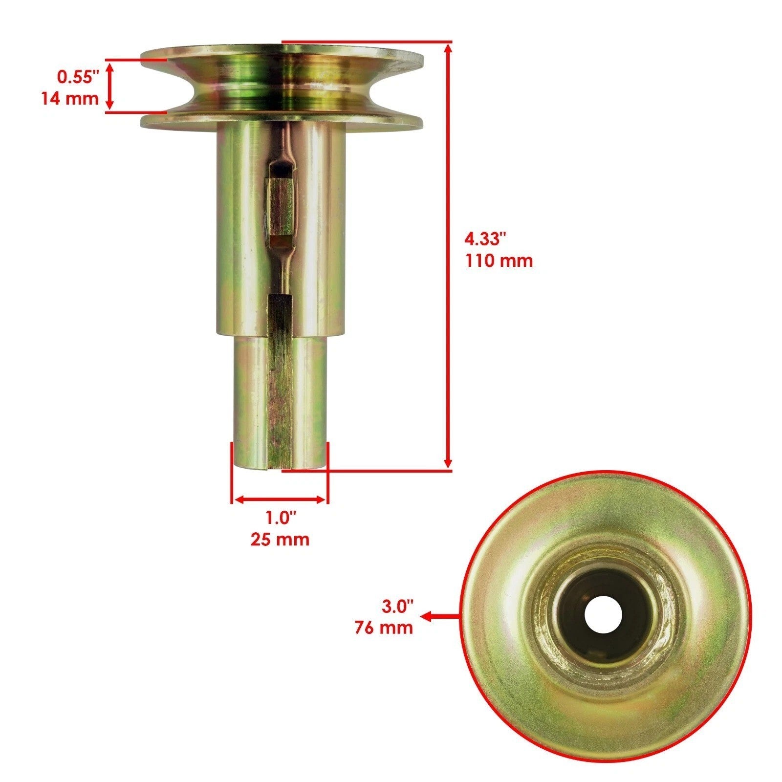 PTO Clutch Pulley For John Deere E170 L120 L130 L2048 L2548 GY20129