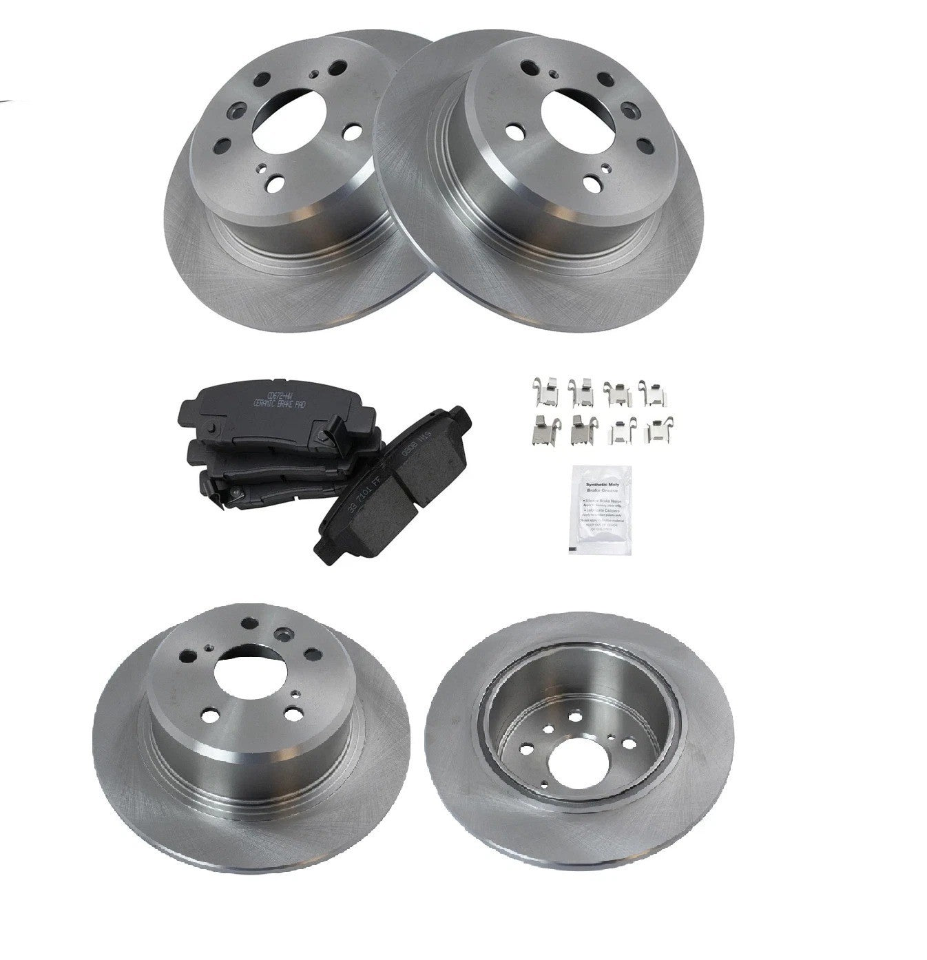 Rear Brake Pad & Rotor Kit Brake Rotor For 1995-1999 Toyota Avalon