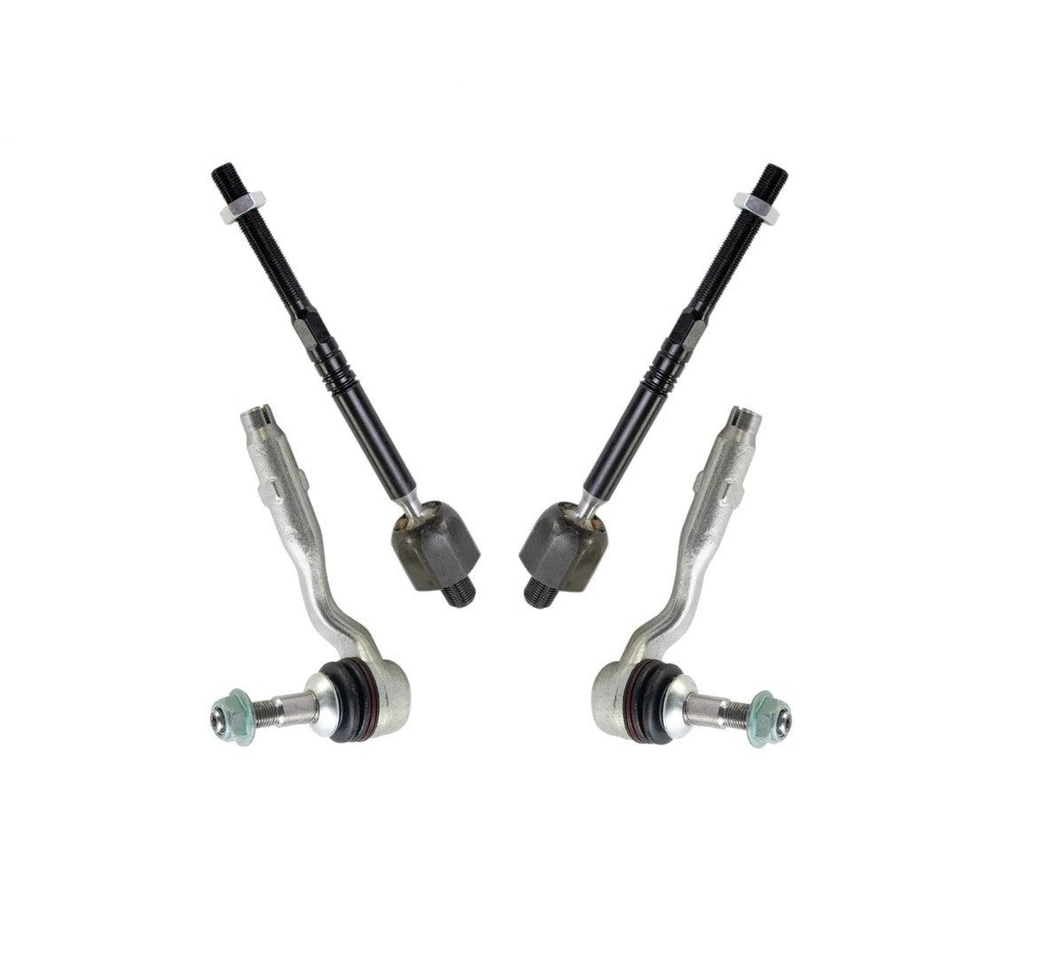 4pc Inner & Outer Steering Tie Rod End Set for BMW 528 535 550 640 650 740