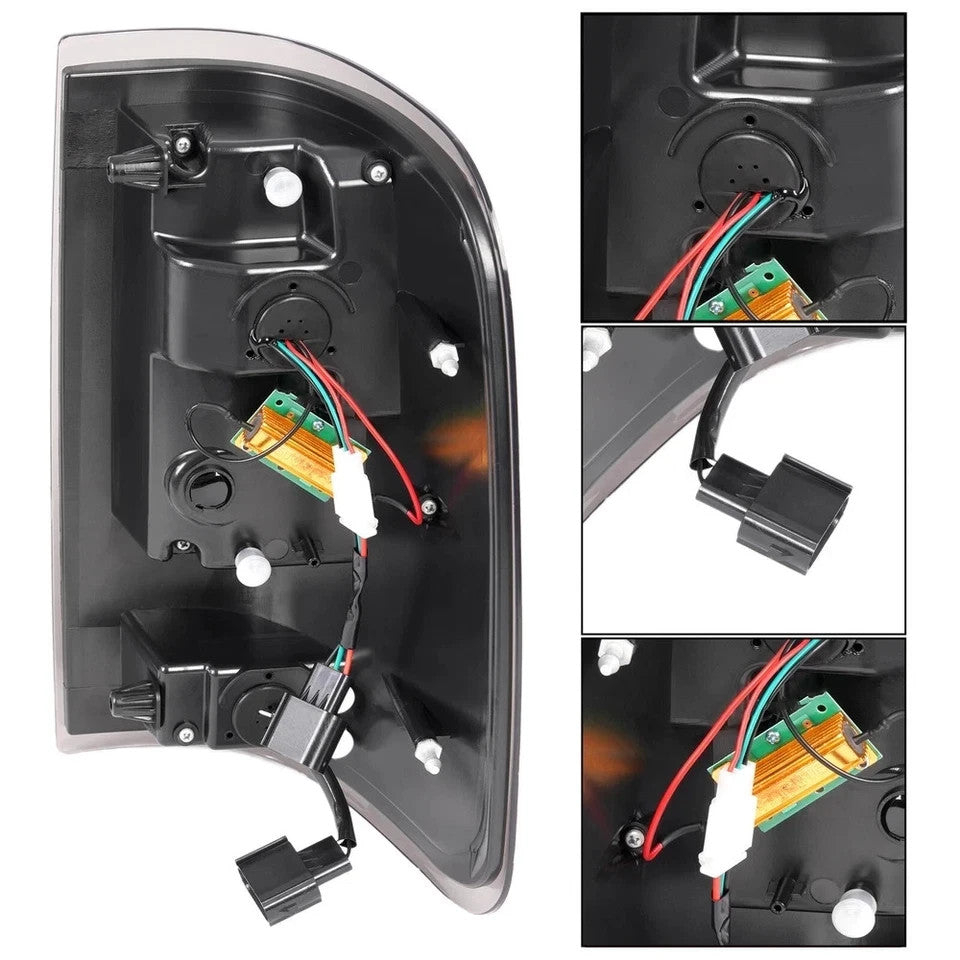 Black Smoked For Ford F150 LOBO 2004-2008 Styleside LED Tail Lights Left+Right