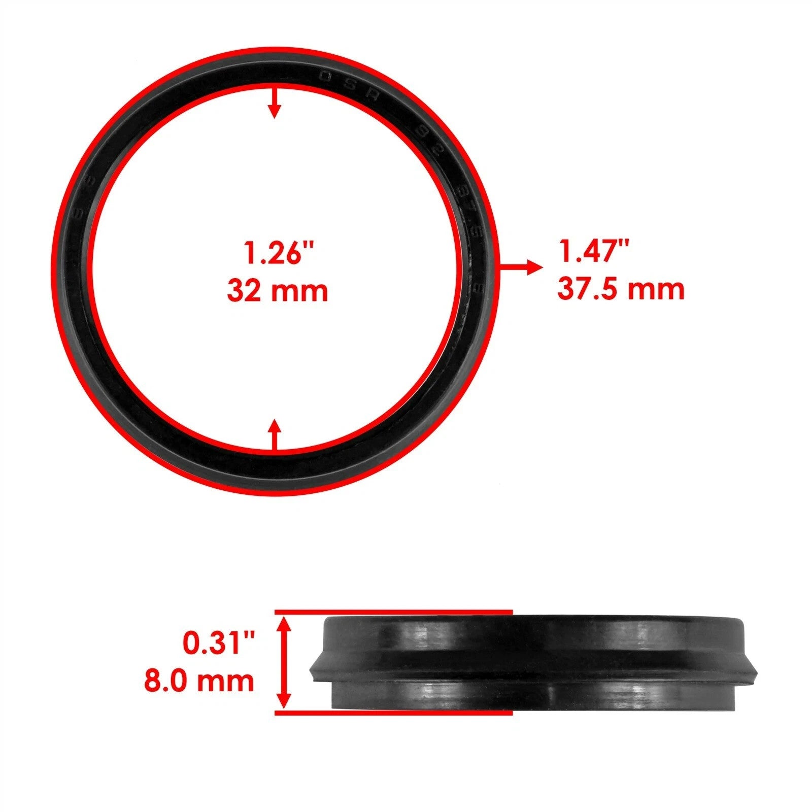 4 Sets Swing Arm Dust Seal Cap For Honda CR125R 1982 - 1988 / CR250R 1982 - 1987