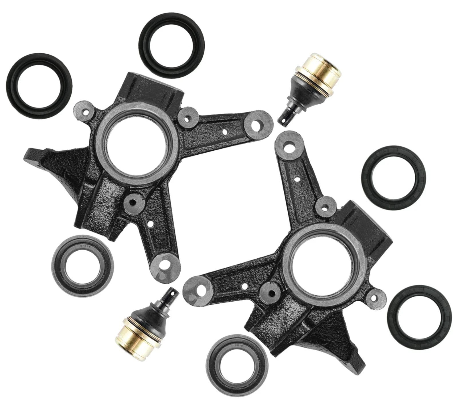 Front Knuckle Bearing Kit For Honda Rincon 680 TRX680FGA 4x4 GPScape 2006-2009