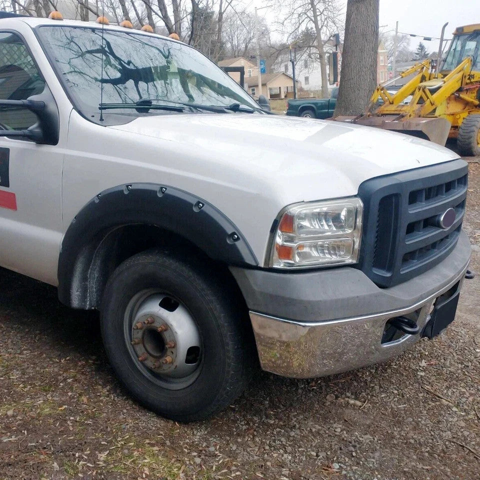 4x Fender Flares For 1999-2007 Ford F250 F350 SuperDuty Wheel Pocket Rivet Style