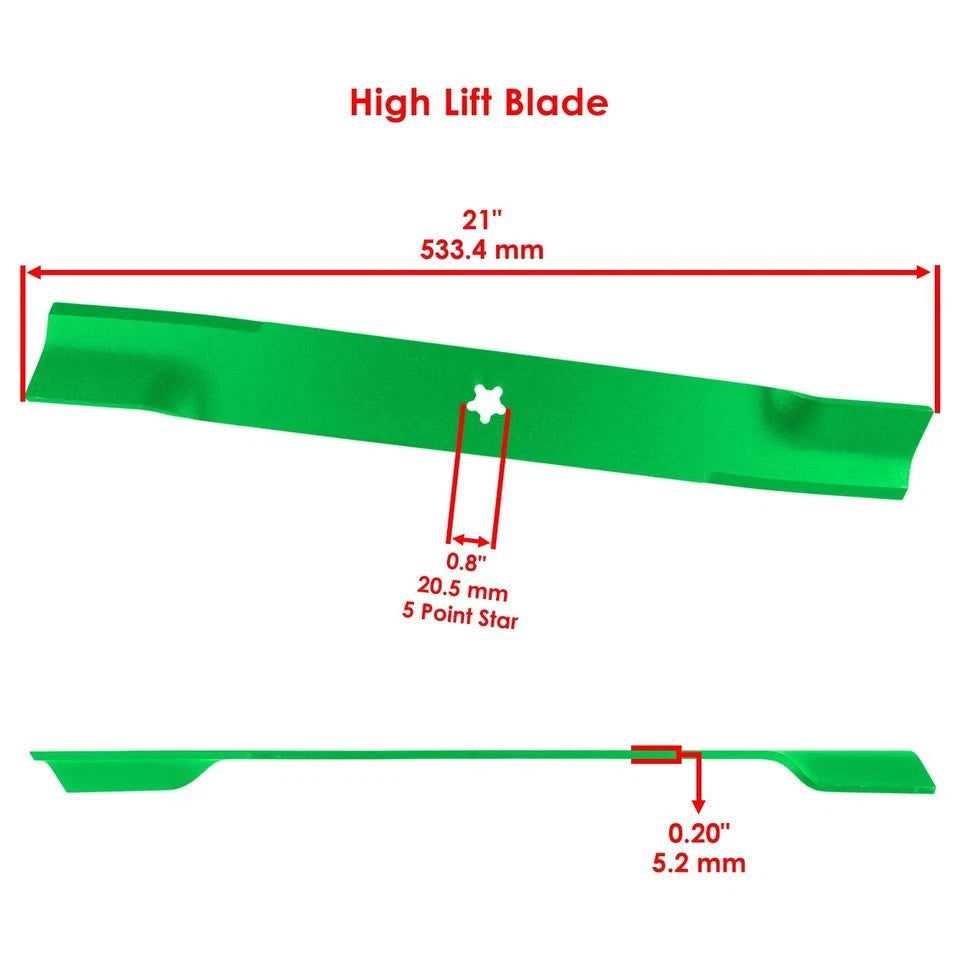 Caltric 61" Deck Blade For Husqvarna 510417901 539113312