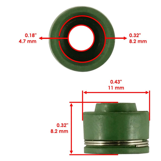 8x Valve Stem Seal for Polaris 3610161