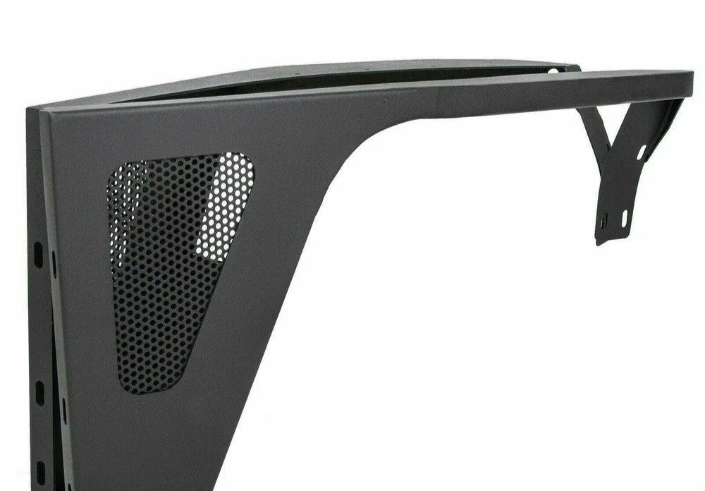Front Fender Flares For 87-95 Wrangler YJ Armor Rocker Guards w/LED Eagle Lights
