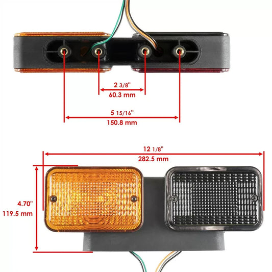 Left & Right Taillight For John Deere 3035D 3043D 4044M 4049M LVA18272 LVA18273