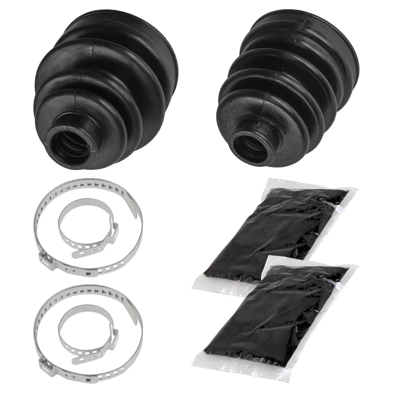 Front Axle Inner Outer CV Boot Kit for Yamaha Big Bear 350 YFM350FW 4WD 1997-99