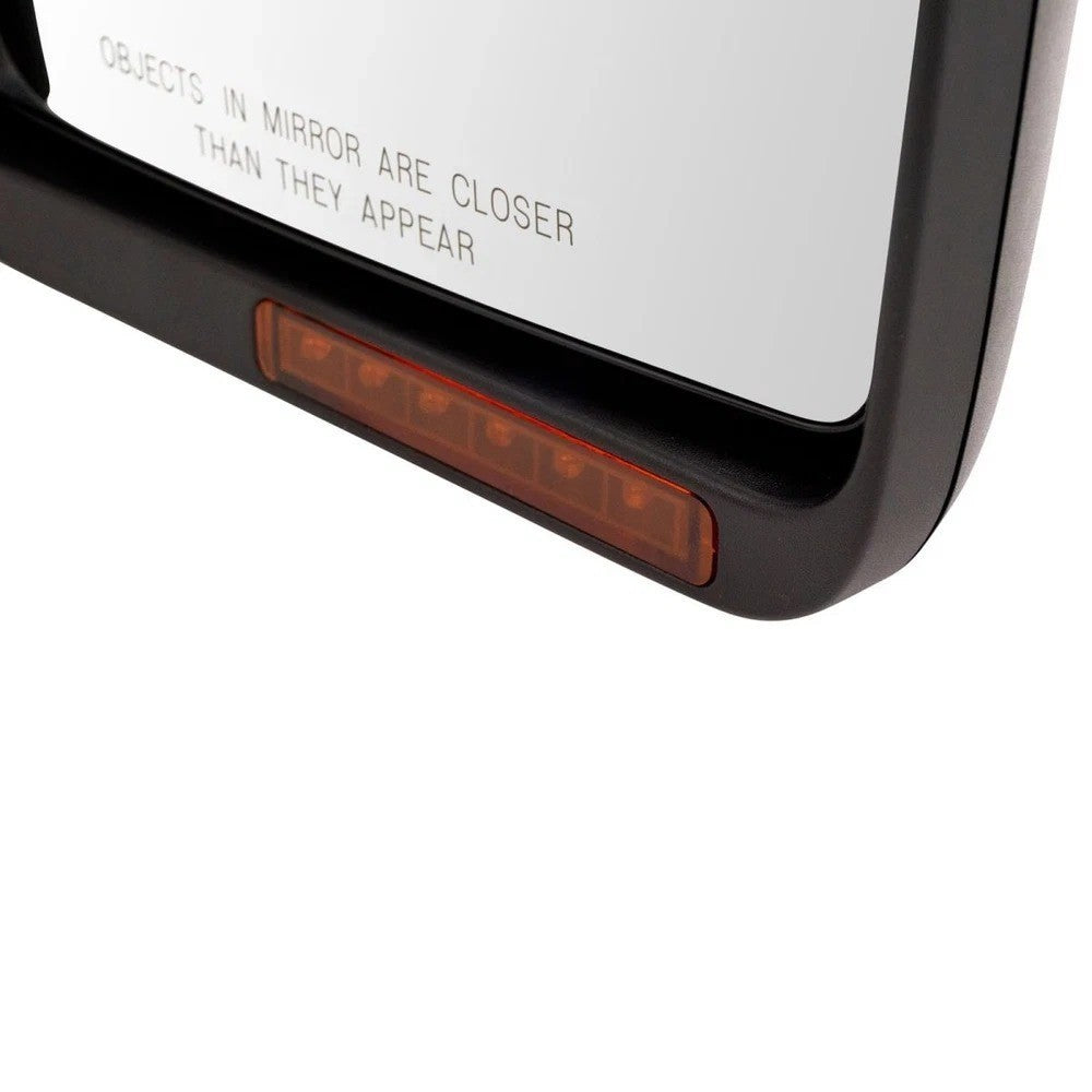 Mirror Power Folding Heated Signal Memory Puddle Smooth Black Right RH for F150