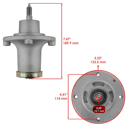 Caltric 539131898 588811002 48" Deck Spindle & Blade Kit For Husqvarna Z 248 F