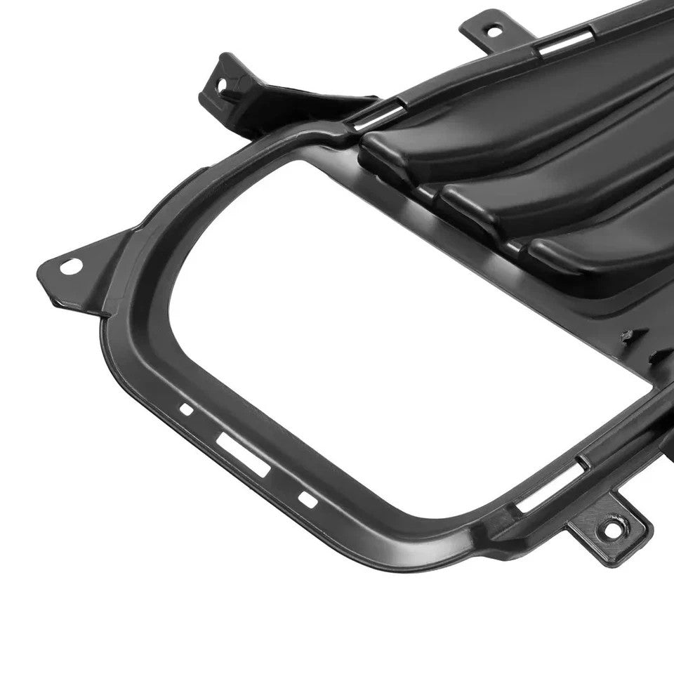 HECASA Driver Side Chrome Bumper Fog Light Cover Bezel For Ford Edge 2019-2024