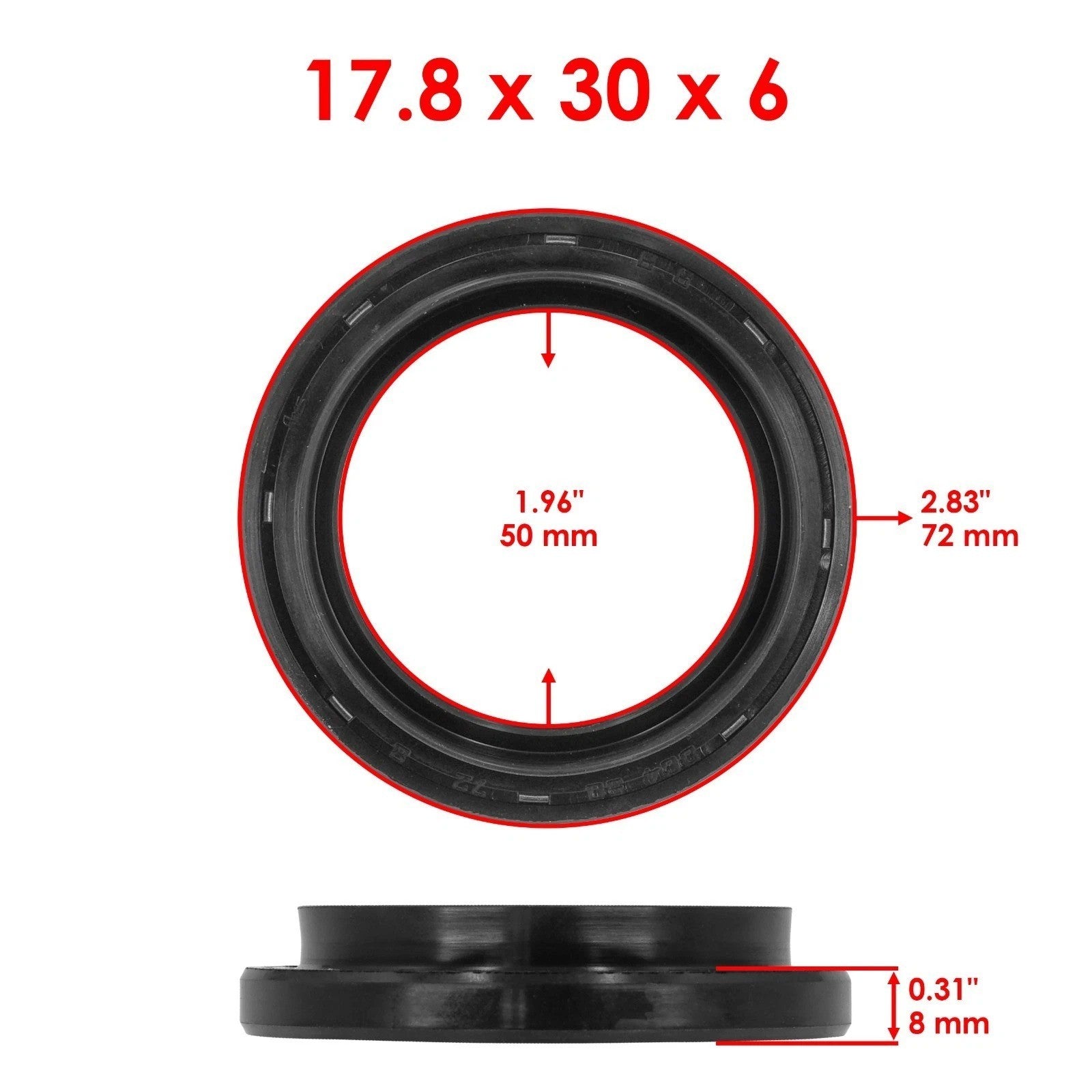 Front or Rear Wheel Knuckle Bearing Seal For Yamaha 93306-20725-00