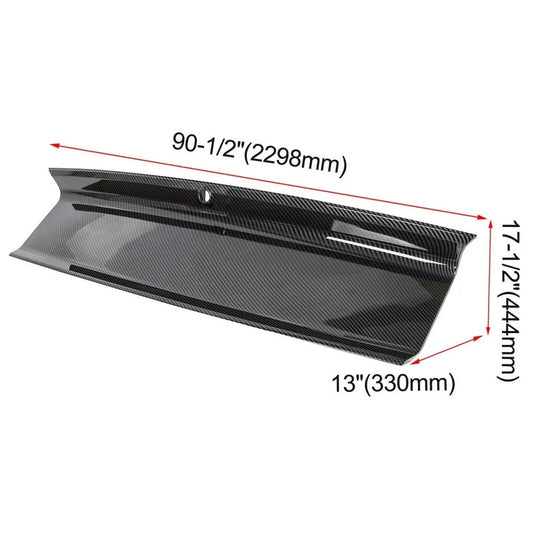 FOR 2015-2023 19 FORD MUSTANG CARBON FIBER LOOK TRUNK DECKLID PANEL TRIM COVER