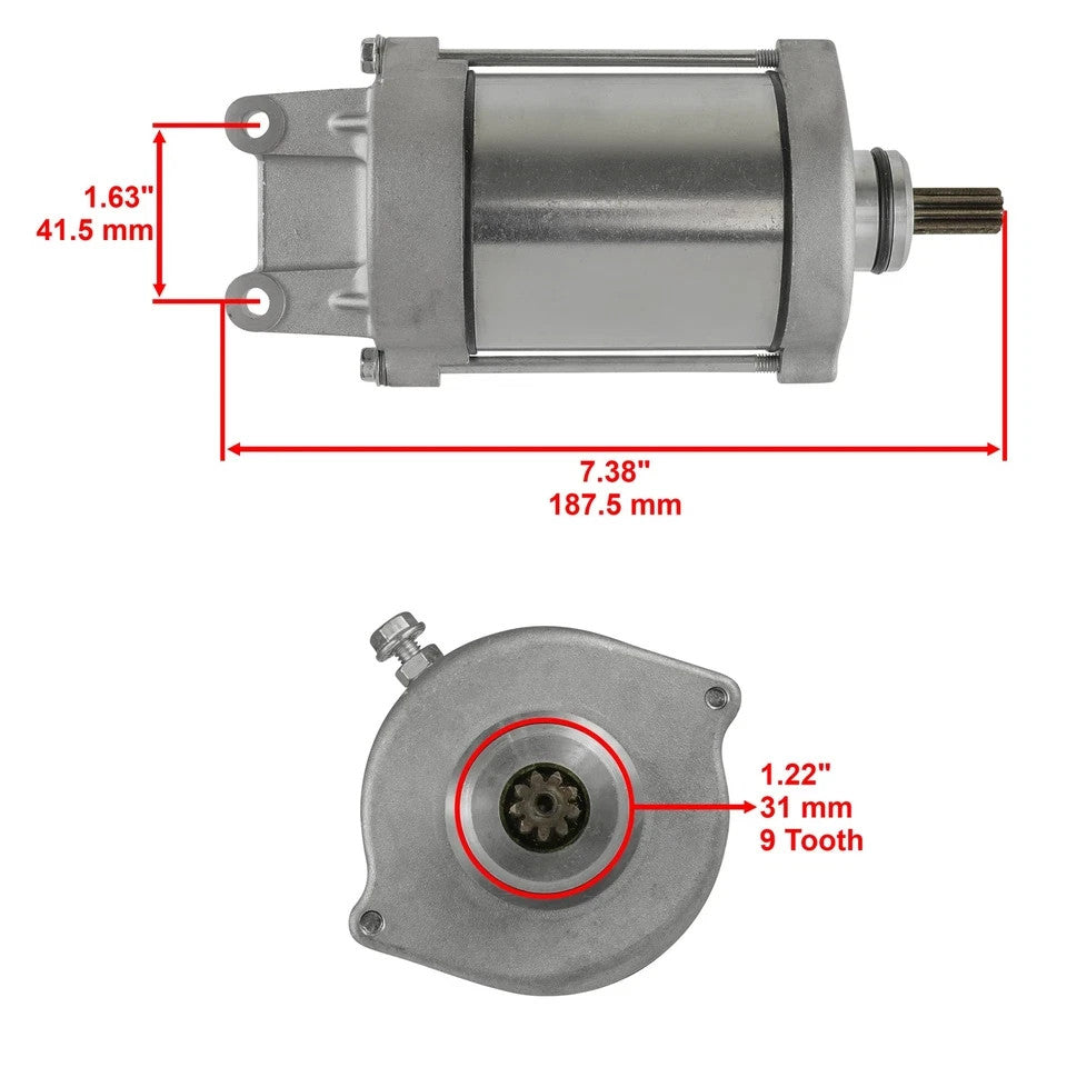 12V / 9 Teeth Starter for Honda CBR900RR 1993-2001 / CB900F 2002 / 31200-MV9-671