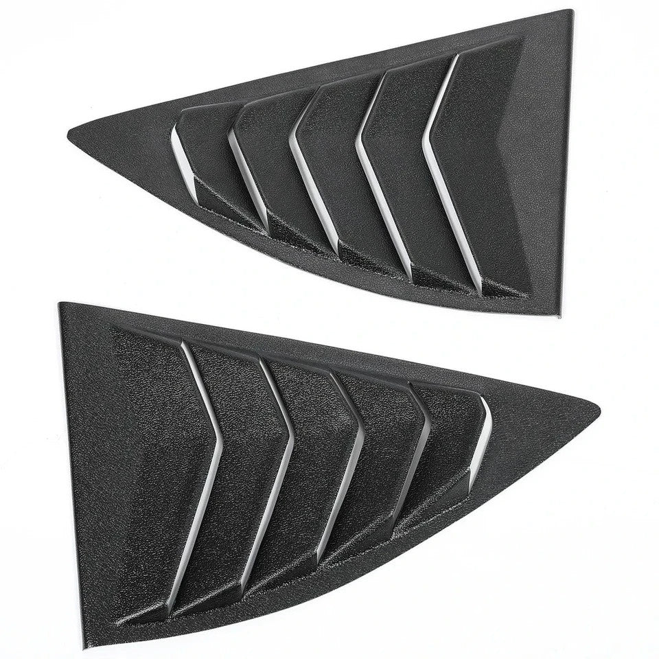 HECASA Rear&Side Window Louvers Cover For 10-15 2011 2012 2013 2014 Chevy Camaro