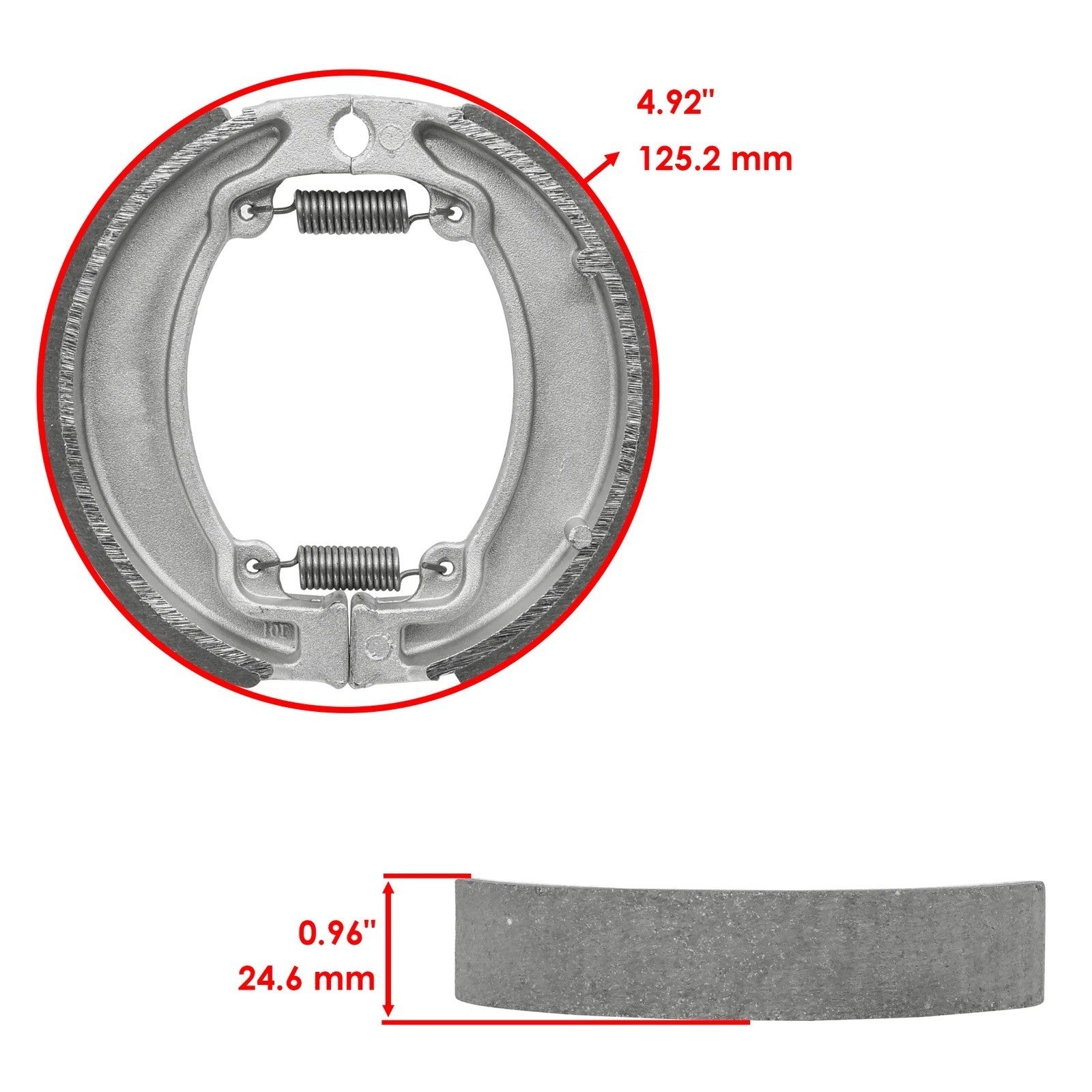 For Honda CR125R CR250R CR500R 1986 Rear Brake Shoes 43120-KS6-003 43120-KS6-305