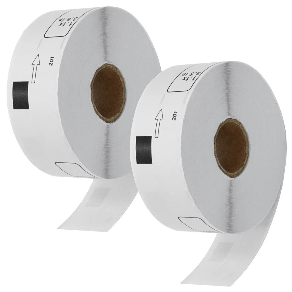 2x Thermal Shipping Label DK-1201 DK1201 for Label Printer 1-1/7" x 3-1/2"