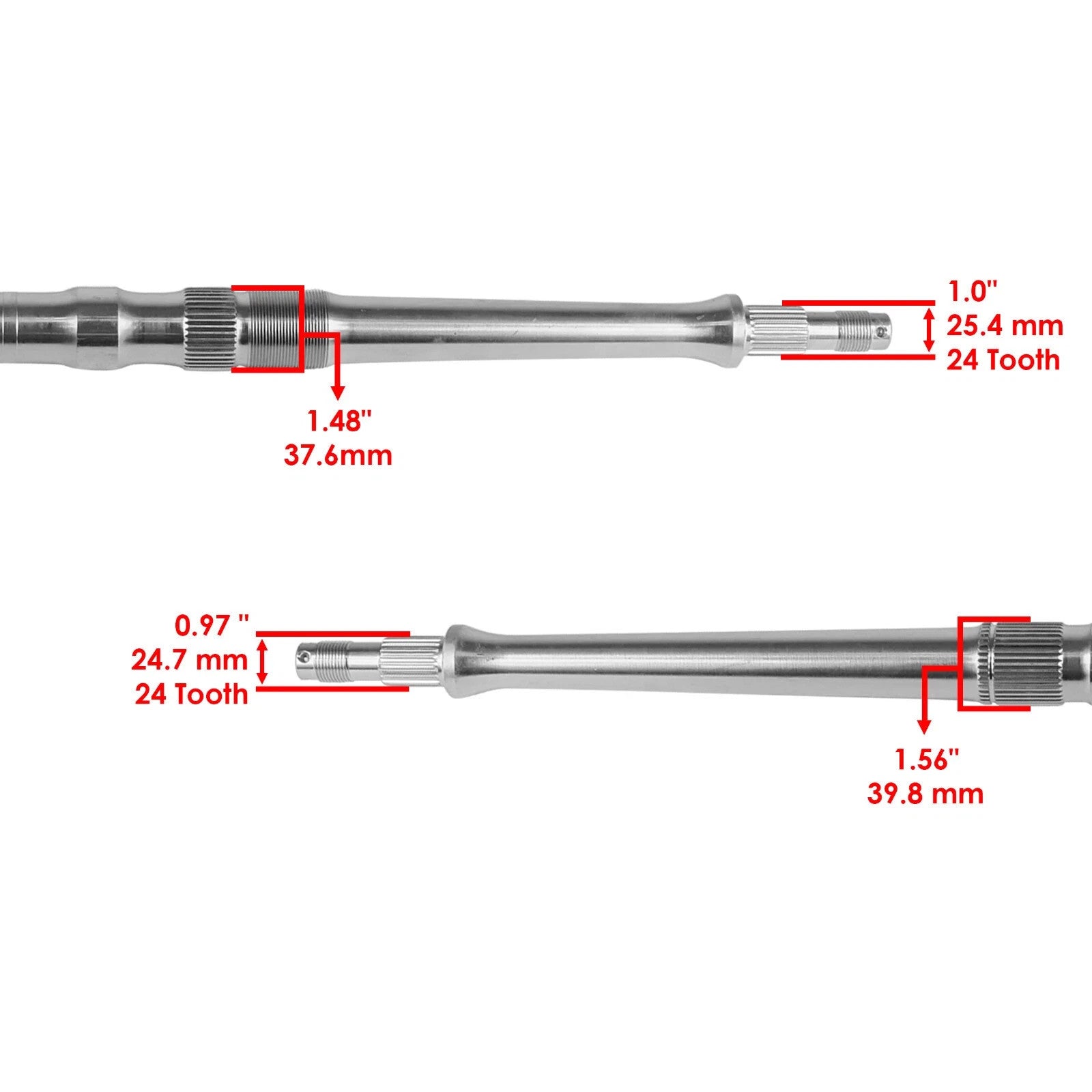 Rear Axle Shaft w/ Bearing Carrier Hub fits Kawasaki KFX450R KSF450B 2008 - 2014
