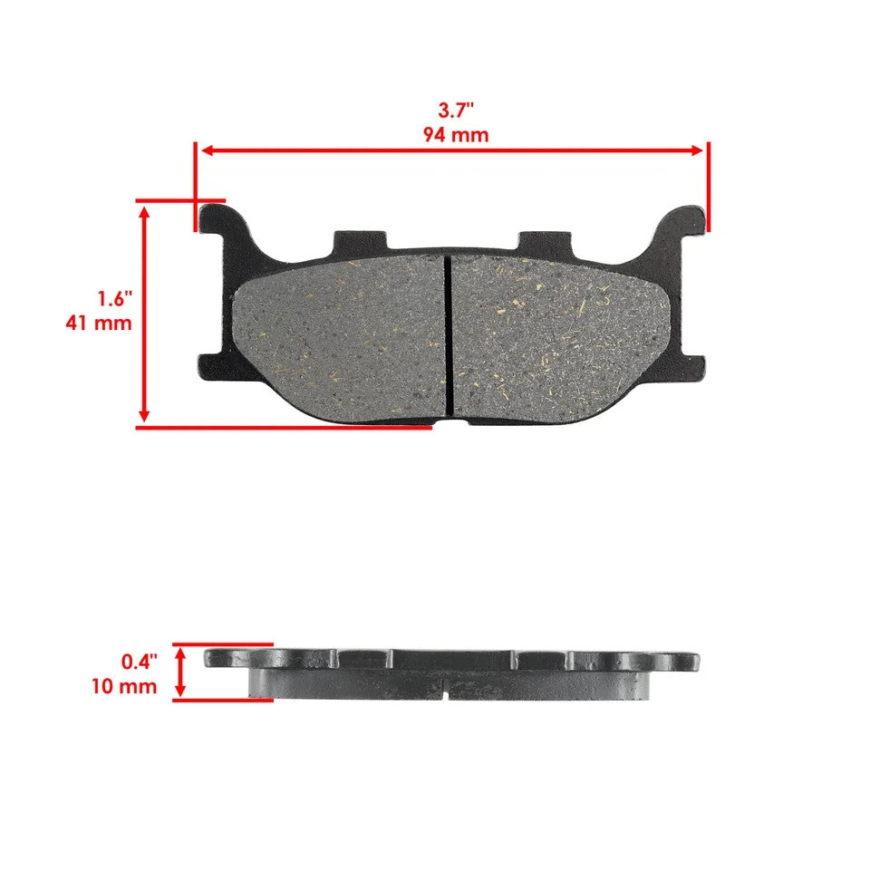 Front Rear Brake Pads for Yamaha XVS1100 V-Star 1100 Classic 2000-2009