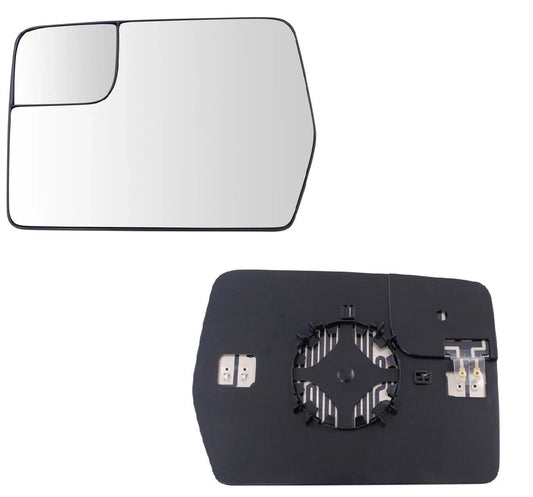 Exterior Side View Door Mirror Glass Heated Power LH for F-150 Pickup Truck