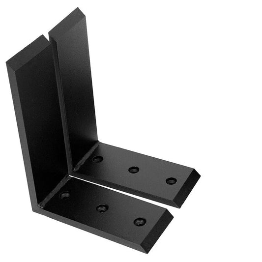 2 Heavy Duty Black Steel Countertop Support Brackets Mantel Shelf L Corbel