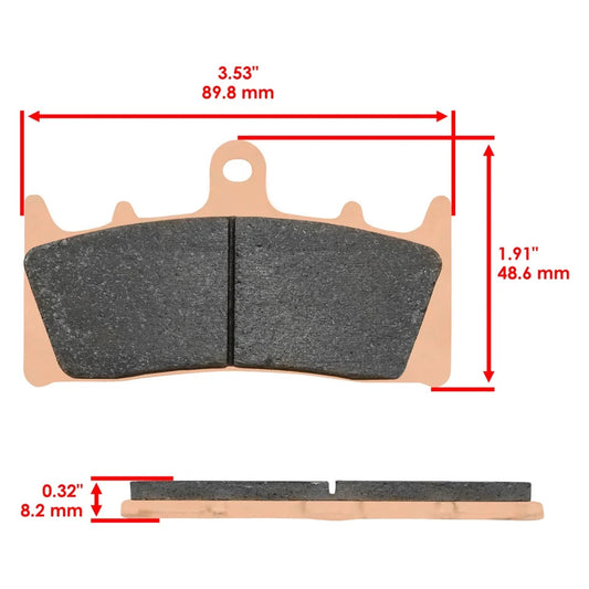 Brake Pads for Kawasaki ZR1100 ZRX1100 1997 1998 1999 2000 Front & Rear 