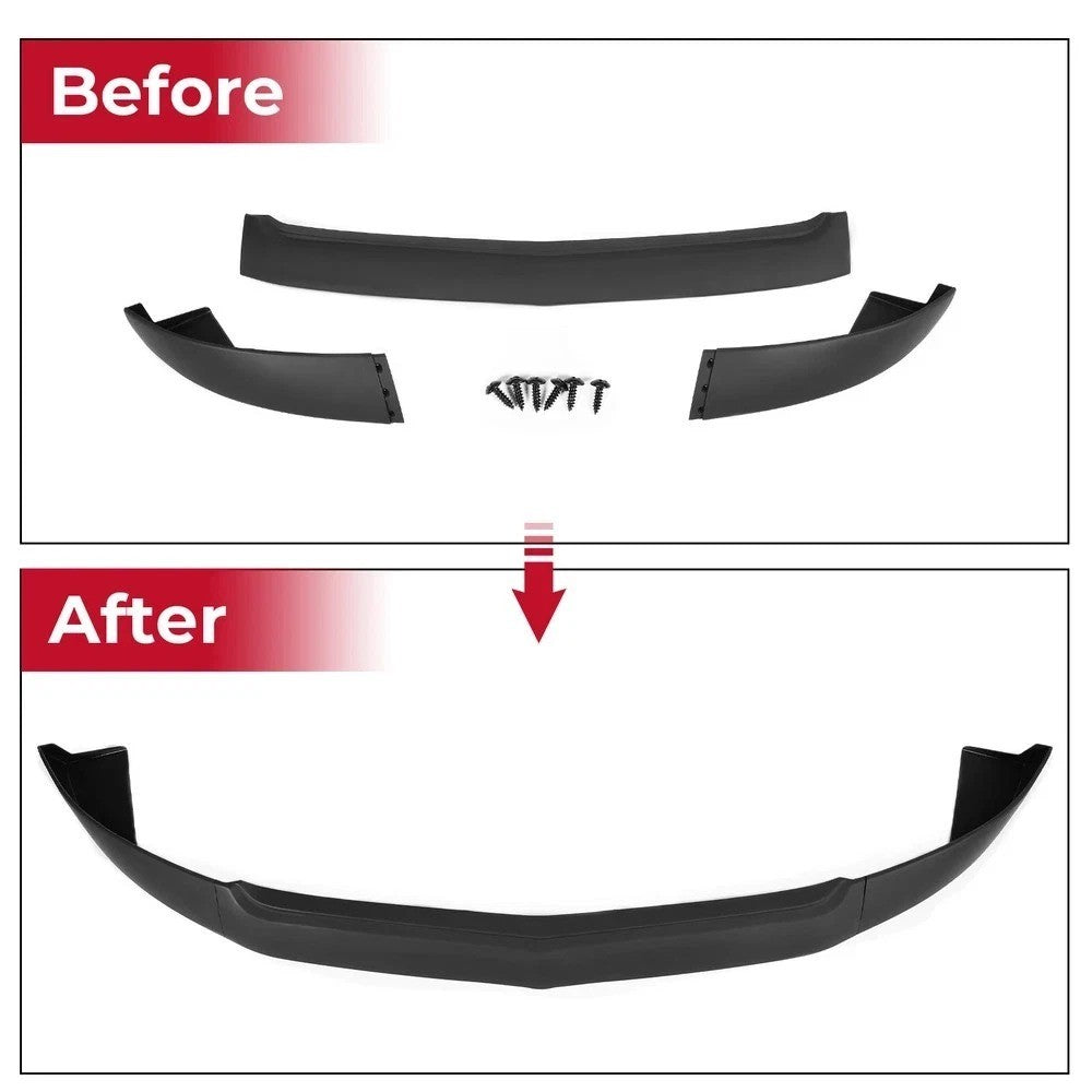HECASA For Ford Mustang GT 2005-09 Black Front Bumper Body Kit Spoiler Lip Guard