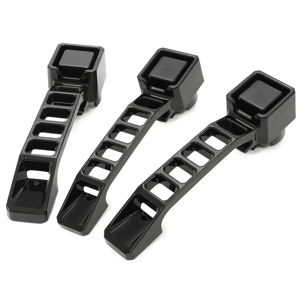 For Jeep Wrangler JK/JKU 2007-2018 Black Aluminum Exterior Door Handles Kit 3PCS