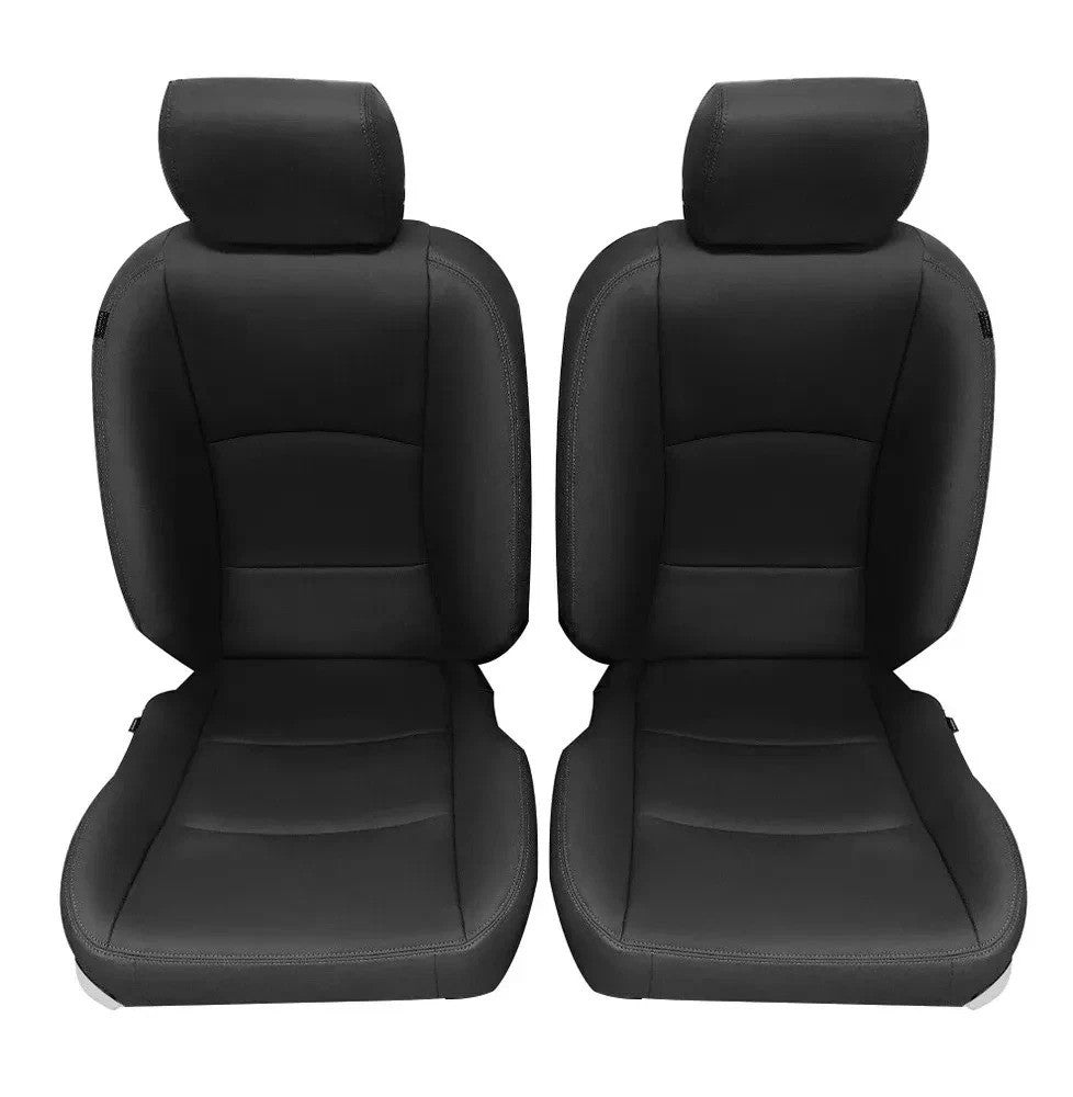 Black Front & Rear Seat Covers For 2013-2018 Ram 1500 2500 3500 Crew Cab 14PCS