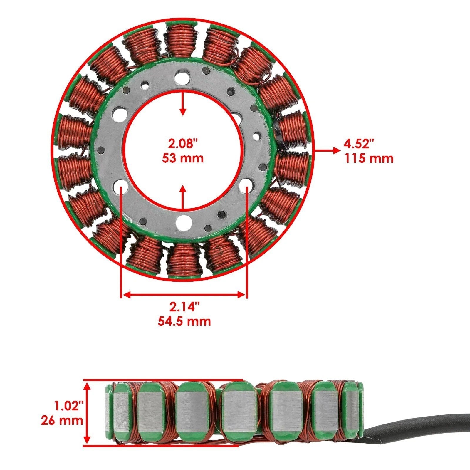 Stator & Gasket for Yamaha XVS650 V-STAR 650 Custom 2004 2005 2006 2007-2014