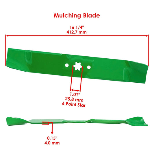 Caltric 742-0611A 942-0611A 742-0612A 942-0612A Mulching Blades 46" Deck for MTD