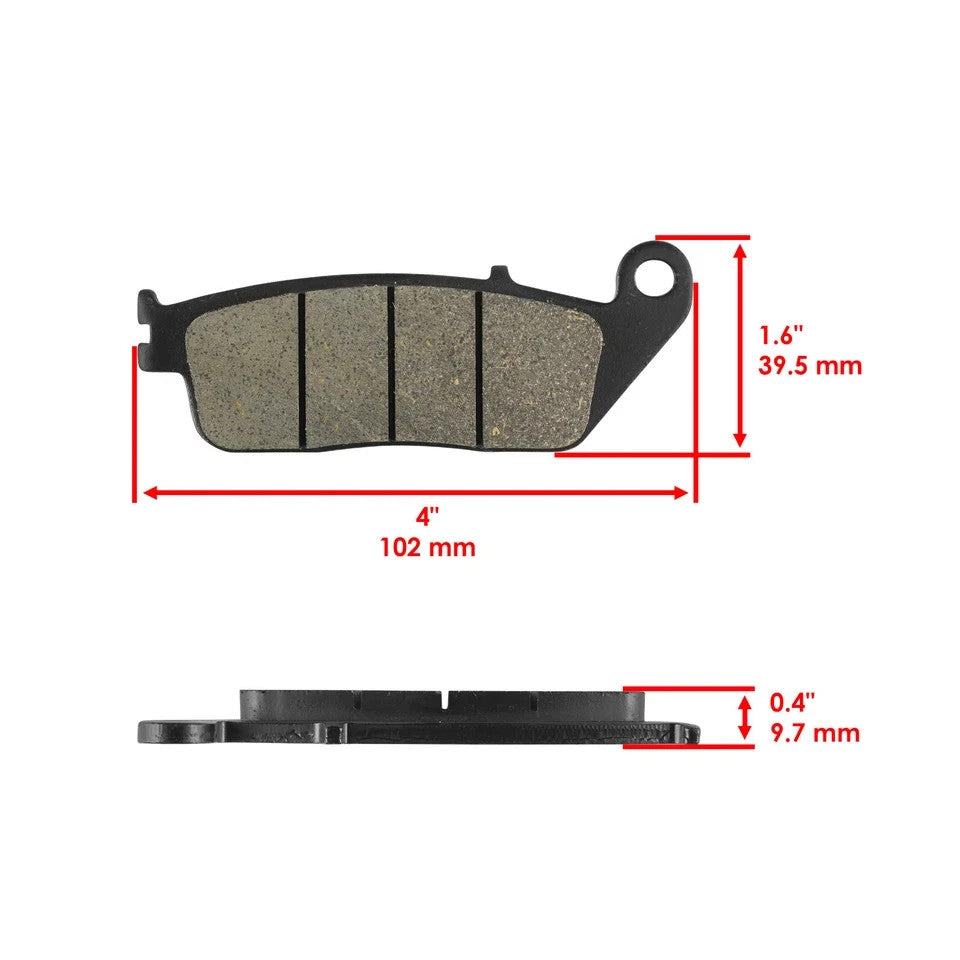 Front Rear Brake Pads for Honda VTX1300S VTX1300C VTX1300R VTX1300T 2003-2009