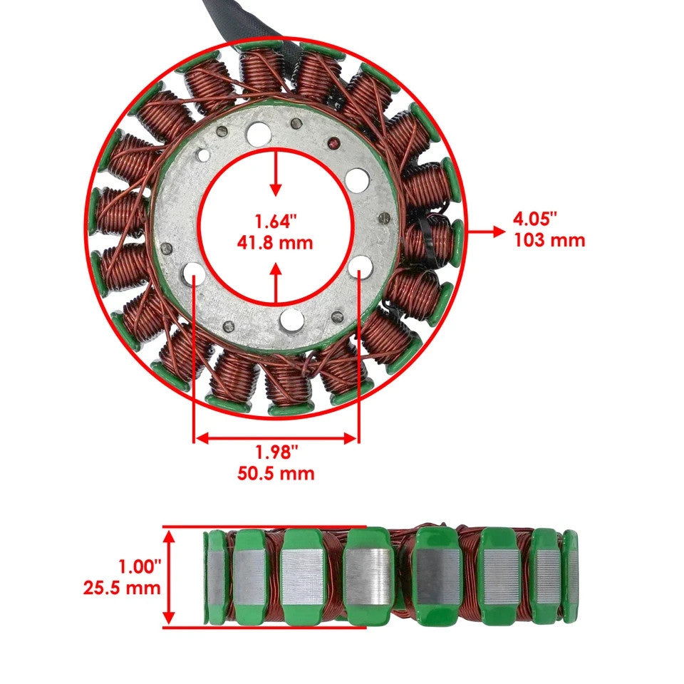Stator & Gasket for Suzuki LT-F250 LTF250 Quadrunner 1990-1998 Magneto