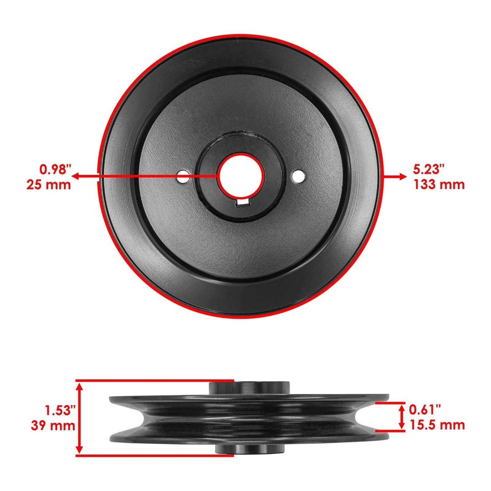 52" Deck Spindle Blade & Pulley For Snapper Pro S120 S125XT S150X 5061095