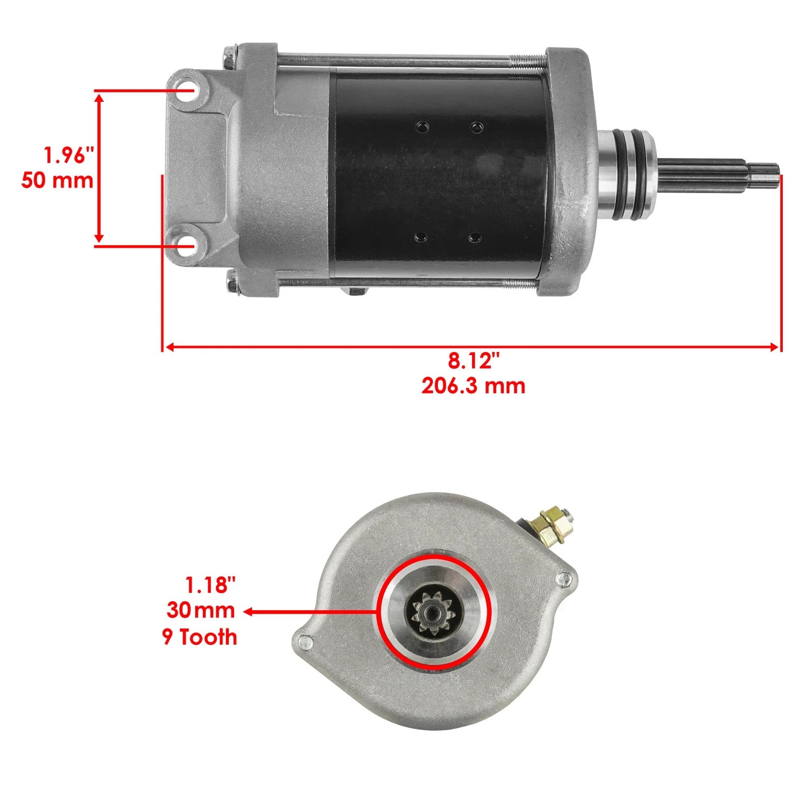 Starter fits Polaris Ranger Crew XP 900 2014 2015 2016-2019 Except Diesel Models