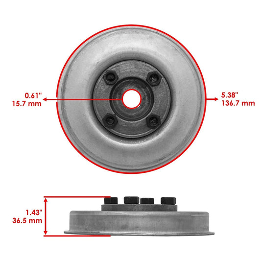 Caltric 7600142YP Driven Hub & Cup For Snapper Murray 2813523 281123 422023BVE