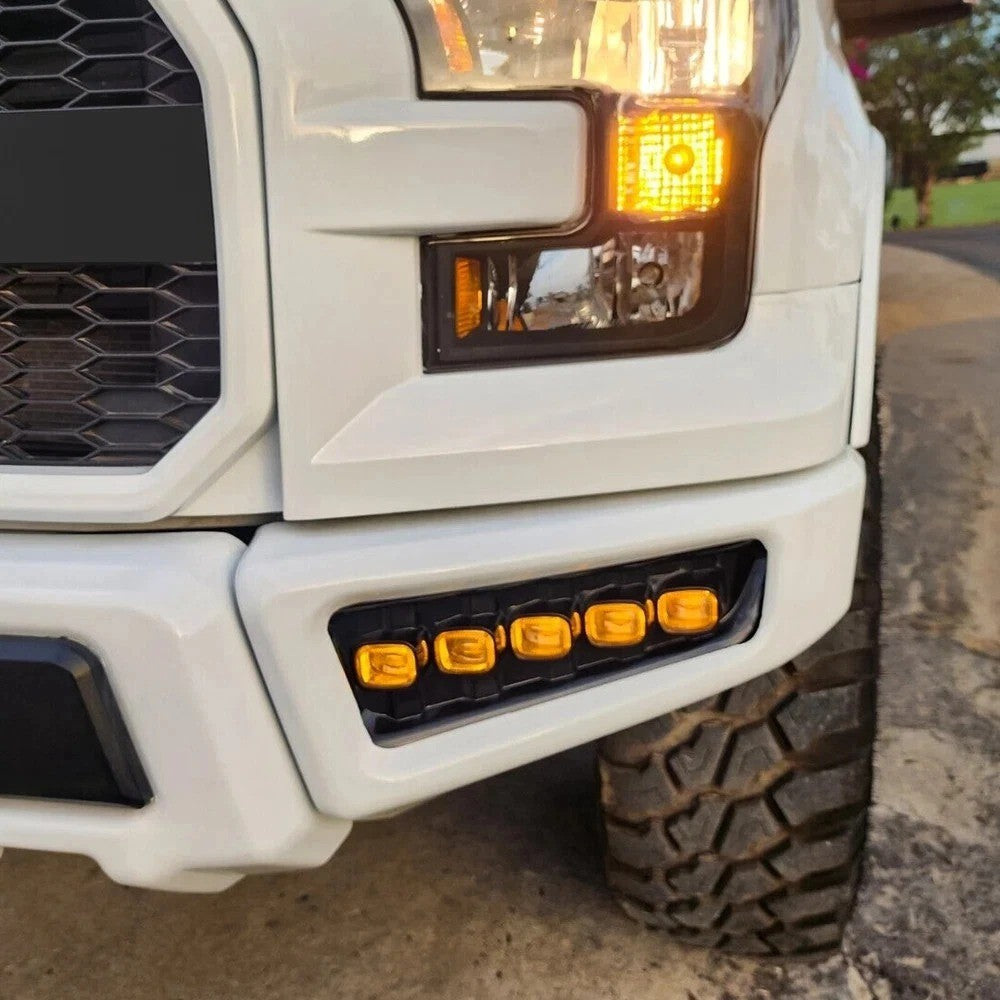 Front Bumper LED Fog Lights W/Turn Signal Lamps For Ford F-150 Raptor 2017-2020