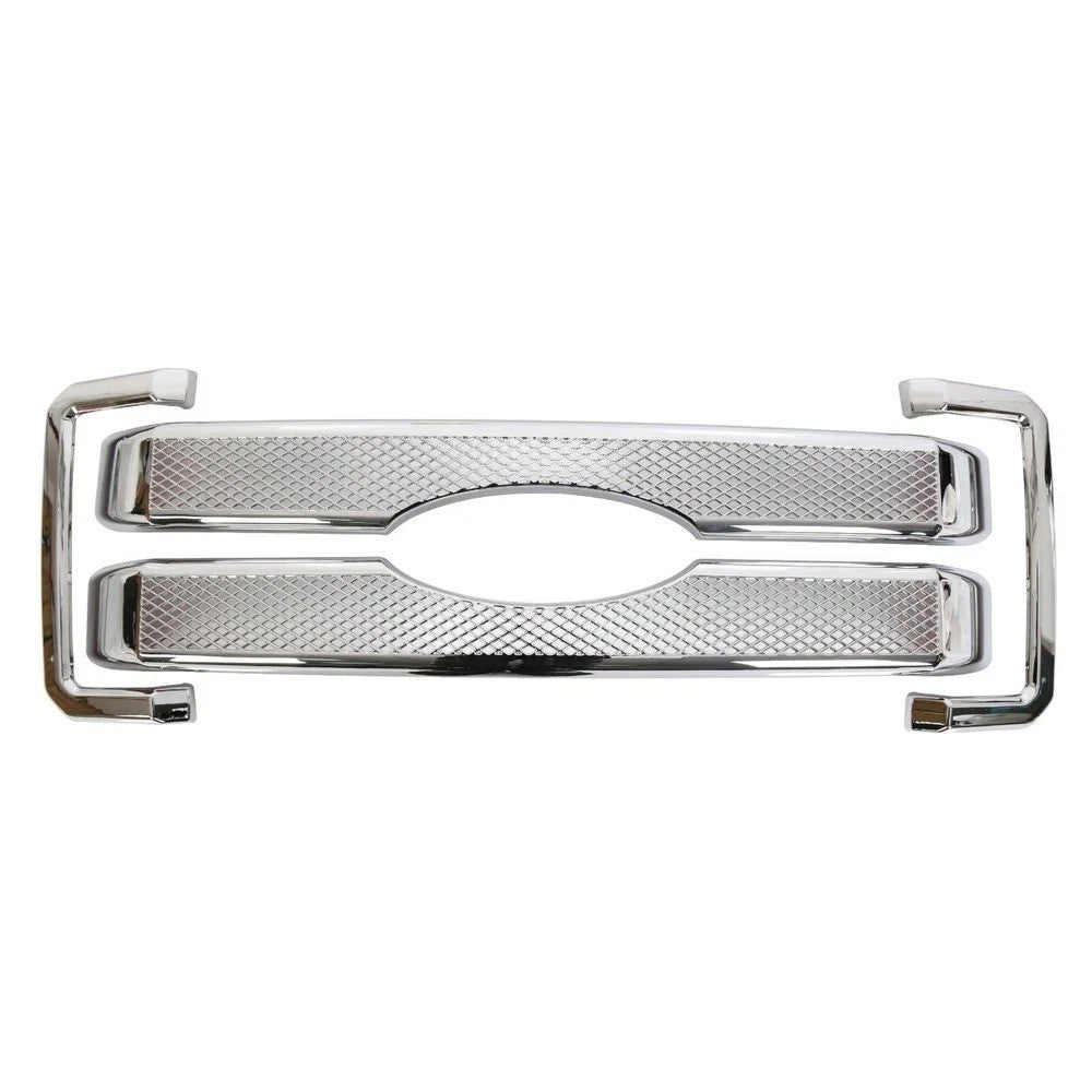 Fits 11-16 Ford F250 350 450  Moulding Front Chrome Grill Grille Cover Overlay
