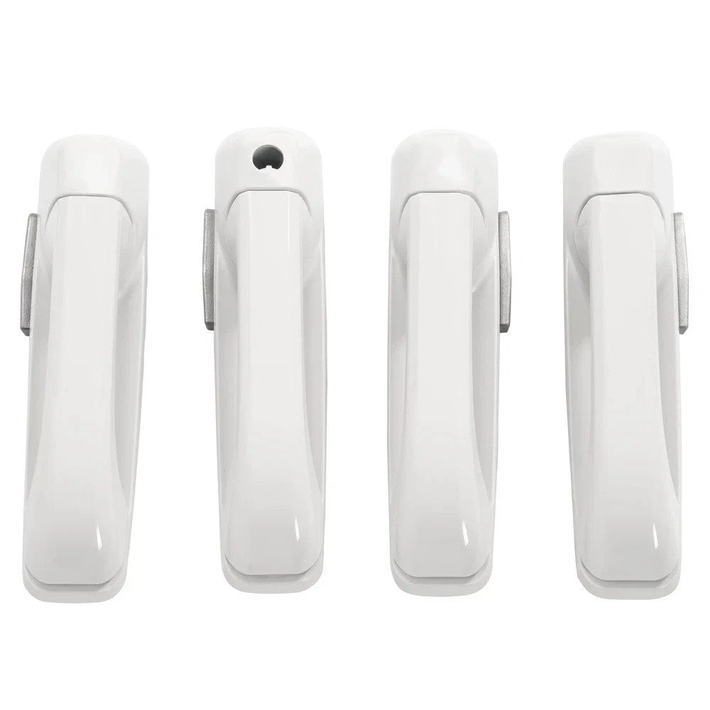 4Pcs Exterior White Door Handle Fits DODGE RAM 1500 09-24/ 3500 11-25 2012