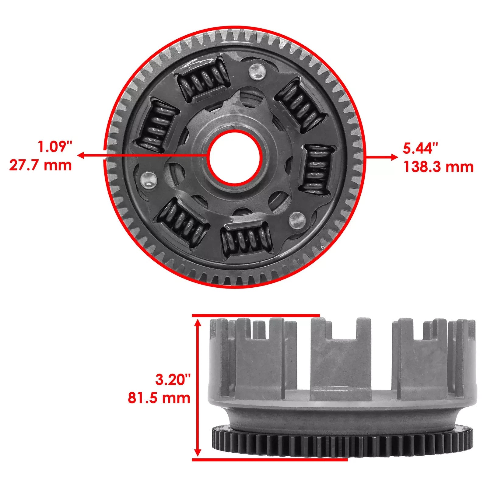22100-HN1-000 Clutch Center Basket Outer for Honda Sportrax 400 TRX400EX 1999-04