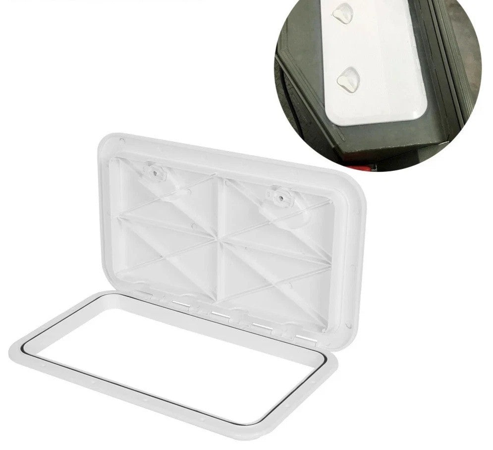 24" x 14" Marine Deck Access Hatch & Lid 180 Lid Hinge Boat Hatch Caravan RV