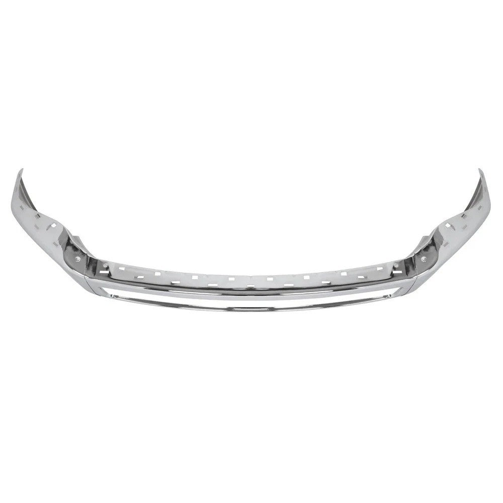 Chrome Front Bumper For 2011-2016 Ford F250 F350 Super Duty w/ Fog Light Hole