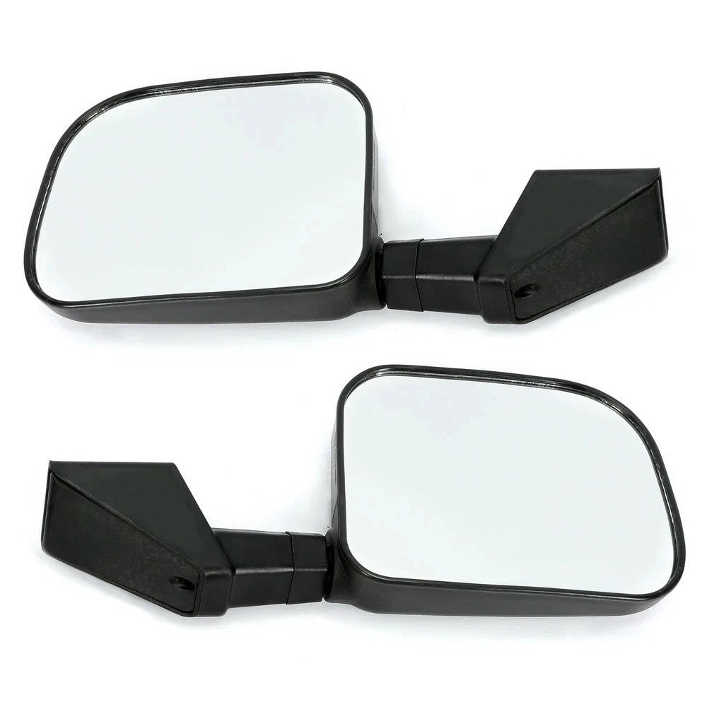 For 1976-1995 Jeep CJ7/YJ Wrangler 2DR Black Tubular Trail Door With Side Mirror
