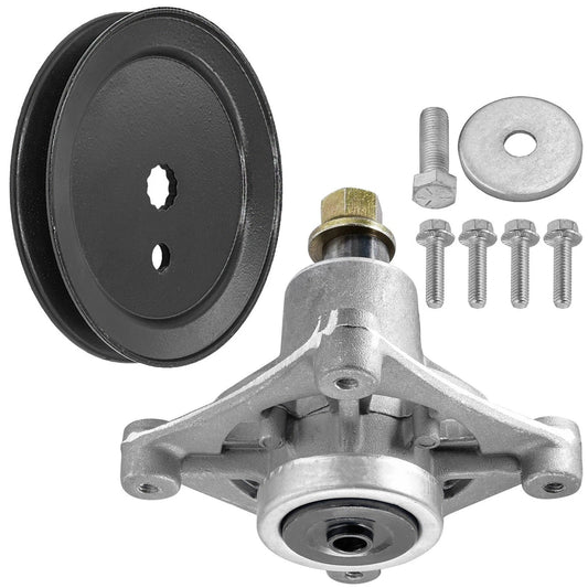 42" Deck Spindle with 4.8" OD Pulley for Hustler Raptor / Dash XD 604214 603987