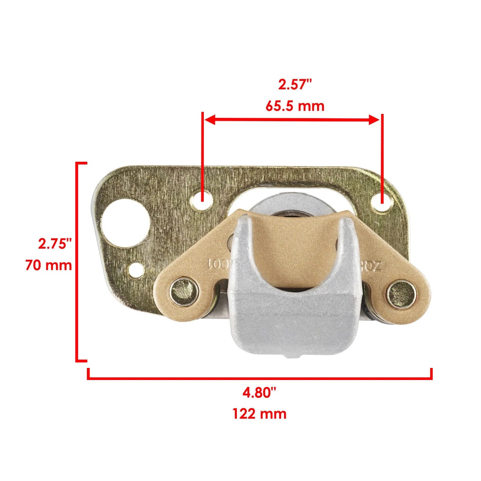 for Polaris Trail Boss 330 2005-2009 Front and Right Left Brake Caliper w/ Pads